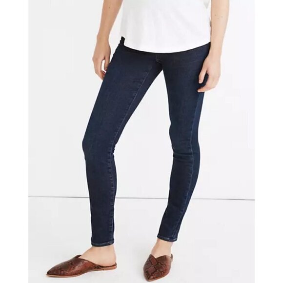 💕MADEWELL💕 Maternity Over-the-Belly Tencel Skinny Jeans ~ Orland Wash 28 NWT - Picture 2 of 14